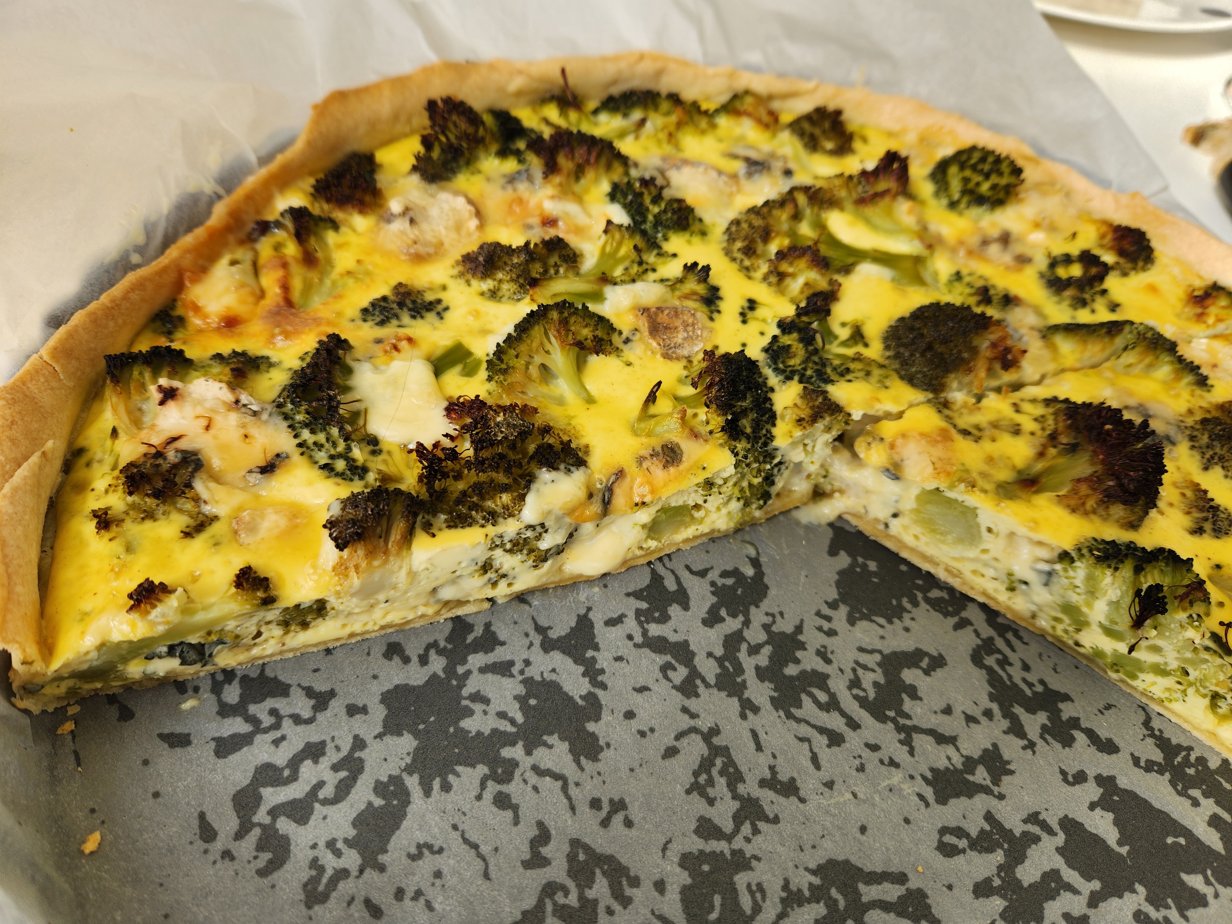 Quiche brocoli fourme d'Ambert